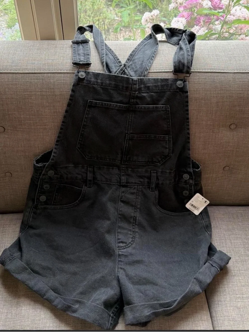 Faded Black Free People Overalls- Size M